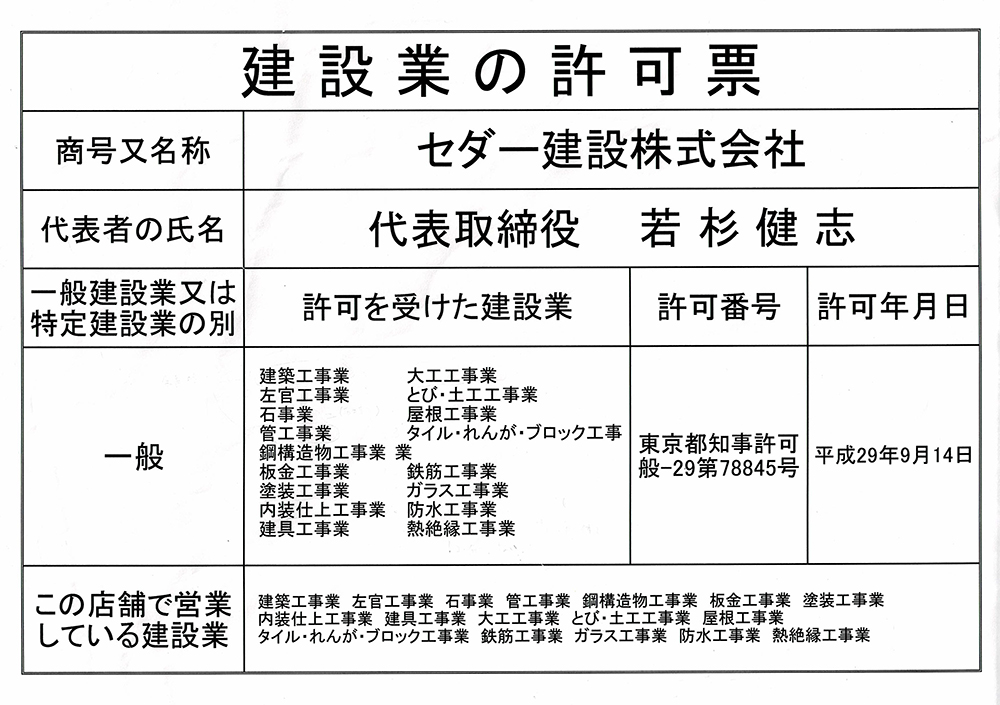 建設業の許可